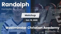 Matchup: Randolph vs. Westminster Christian Academy 2020
