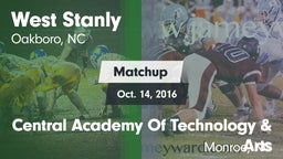 Matchup: West Stanly vs. Central Academy Of Technology & Arts 2016