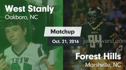Matchup: West Stanly vs. Forest Hills  2016
