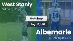 Matchup: West Stanly vs. Albemarle  2017