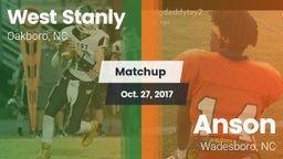 Matchup: West Stanly vs. Anson  2017