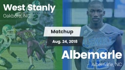 Matchup: West Stanly vs. Albemarle  2018