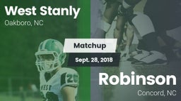 Matchup: West Stanly vs. Robinson  2018