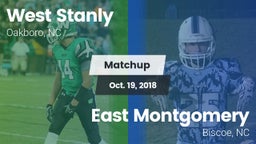 Matchup: West Stanly vs. East Montgomery  2018