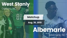 Matchup: West Stanly vs. Albemarle  2019