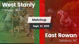Matchup: West Stanly vs. East Rowan  2019
