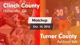 Matchup: Clinch County vs. Turner County  2016