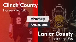 Matchup: Clinch County vs. Lanier County  2016