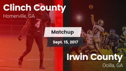 Matchup: Clinch County vs. Irwin County  2017