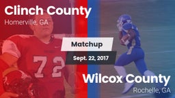 Matchup: Clinch County vs. Wilcox County  2017