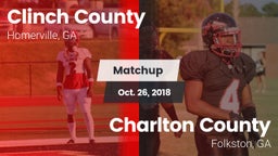Matchup: Clinch County vs. Charlton County  2018