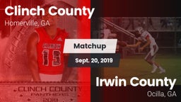 Matchup: Clinch County vs. Irwin County  2019