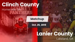 Matchup: Clinch County vs. Lanier County  2019
