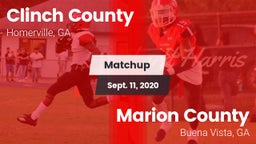 Matchup: Clinch County vs. Marion County  2020