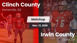Matchup: Clinch County vs. Irwin County  2020