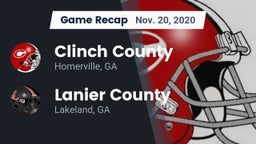 Recap: Clinch County  vs. Lanier County  2020