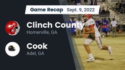 Recap: Clinch County  vs. Cook  2022