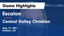 Escalon  vs Central Valley Christian Game Highlights - Aug. 21, 2021
