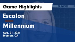 Escalon  vs Millennium   Game Highlights - Aug. 21, 2021
