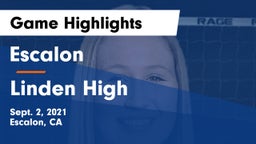 Escalon  vs Linden High Game Highlights - Sept. 2, 2021