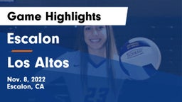Escalon  vs Los Altos Game Highlights - Nov. 8, 2022
