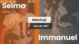 Matchup: Selma vs. Immanuel 2017