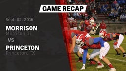 Recap: Morrison  vs. Princeton  2016