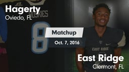 Matchup: Hagerty vs. East Ridge  2016