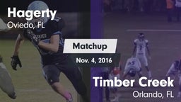 Matchup: Hagerty vs. Timber Creek  2016