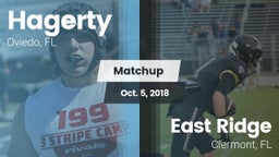 Matchup: Hagerty vs. East Ridge  2018