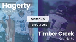 Matchup: Hagerty vs. Timber Creek  2019