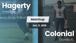 Matchup: Hagerty vs. Colonial  2019
