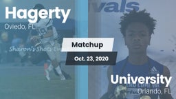 Matchup: Hagerty vs. University  2020