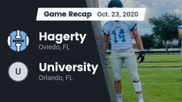 Recap: Hagerty  vs. University  2020