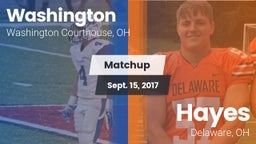 Matchup: Washington vs. Hayes  2017