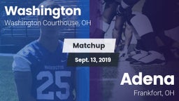 Matchup: Washington vs. Adena  2019