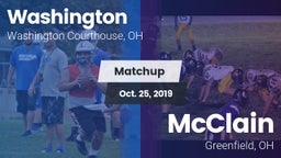Matchup: Washington vs. McClain  2019