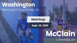 Matchup: Washington vs. McClain  2020