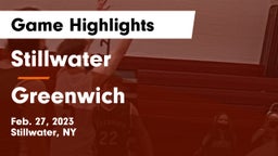 Stillwater  vs Greenwich  Game Highlights - Feb. 27, 2023