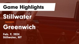 Stillwater  vs Greenwich  Game Highlights - Feb. 9, 2024