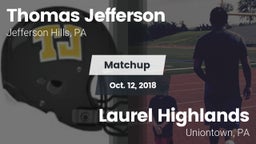 Matchup: Jefferson vs. Laurel Highlands  2018