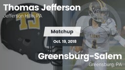 Matchup: Jefferson vs. Greensburg-Salem  2018