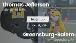 Matchup: Jefferson vs. Greensburg-Salem  2019