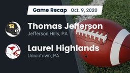 Recap: Thomas Jefferson  vs. Laurel Highlands  2020