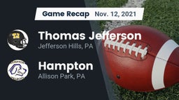 Recap: Thomas Jefferson  vs. Hampton  2021