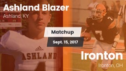 Matchup: Ashland Blazer vs. Ironton  2017