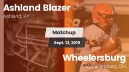 Matchup: Ashland Blazer vs. Wheelersburg  2019