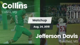 Matchup: Collins vs. Jefferson Davis  2018