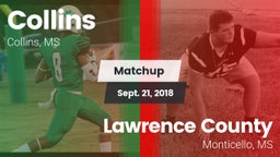 Matchup: Collins vs. Lawrence County  2018