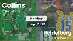 Matchup: Collins vs. Heidelberg  2018